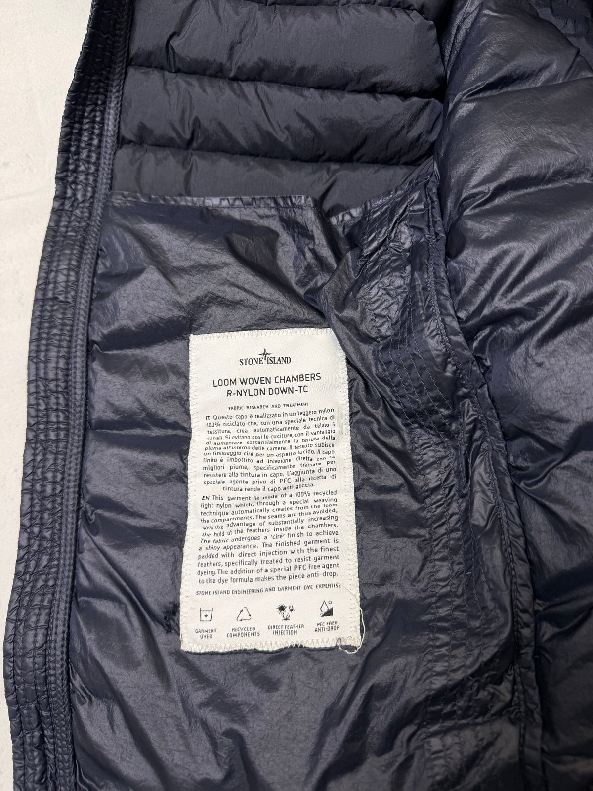 Stone Island 2022 Loom Woven R Nylon Down TC Puffer - Taglia M