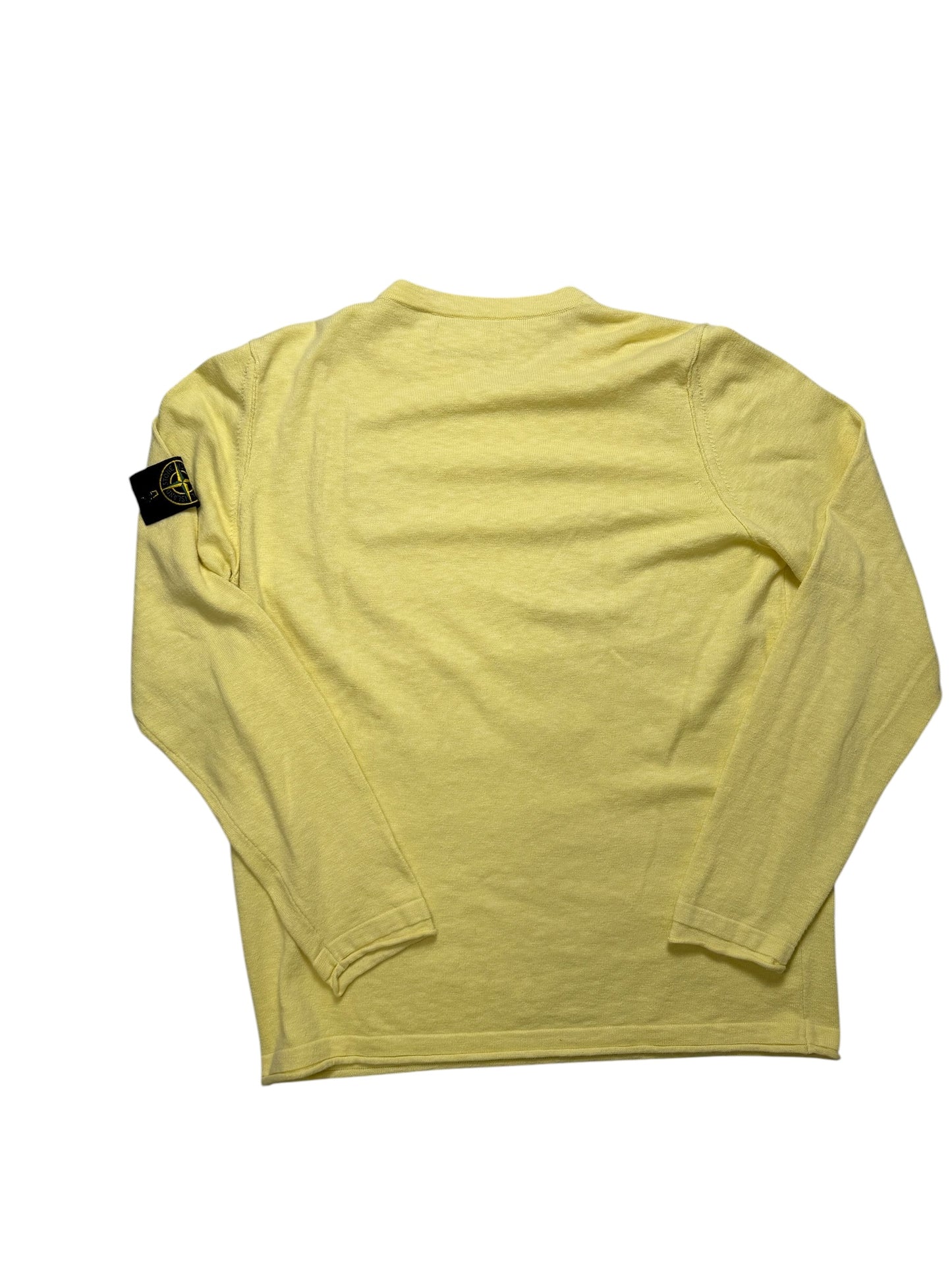 Stone Island Maglione Estivo Girocollo Classico Taglia XL Giallo