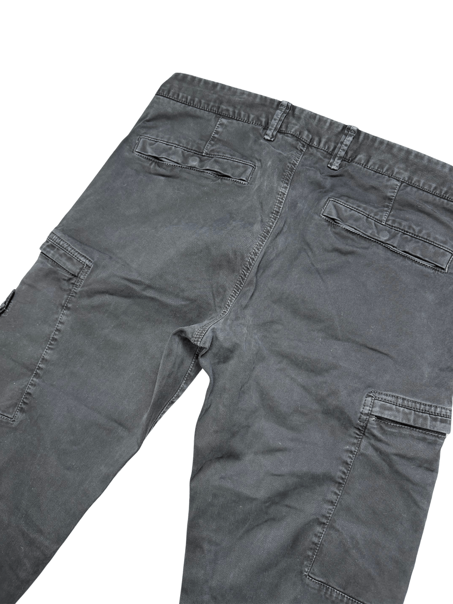 Stone Island Pantaloni Cargo Blu Navy Taglia W34
