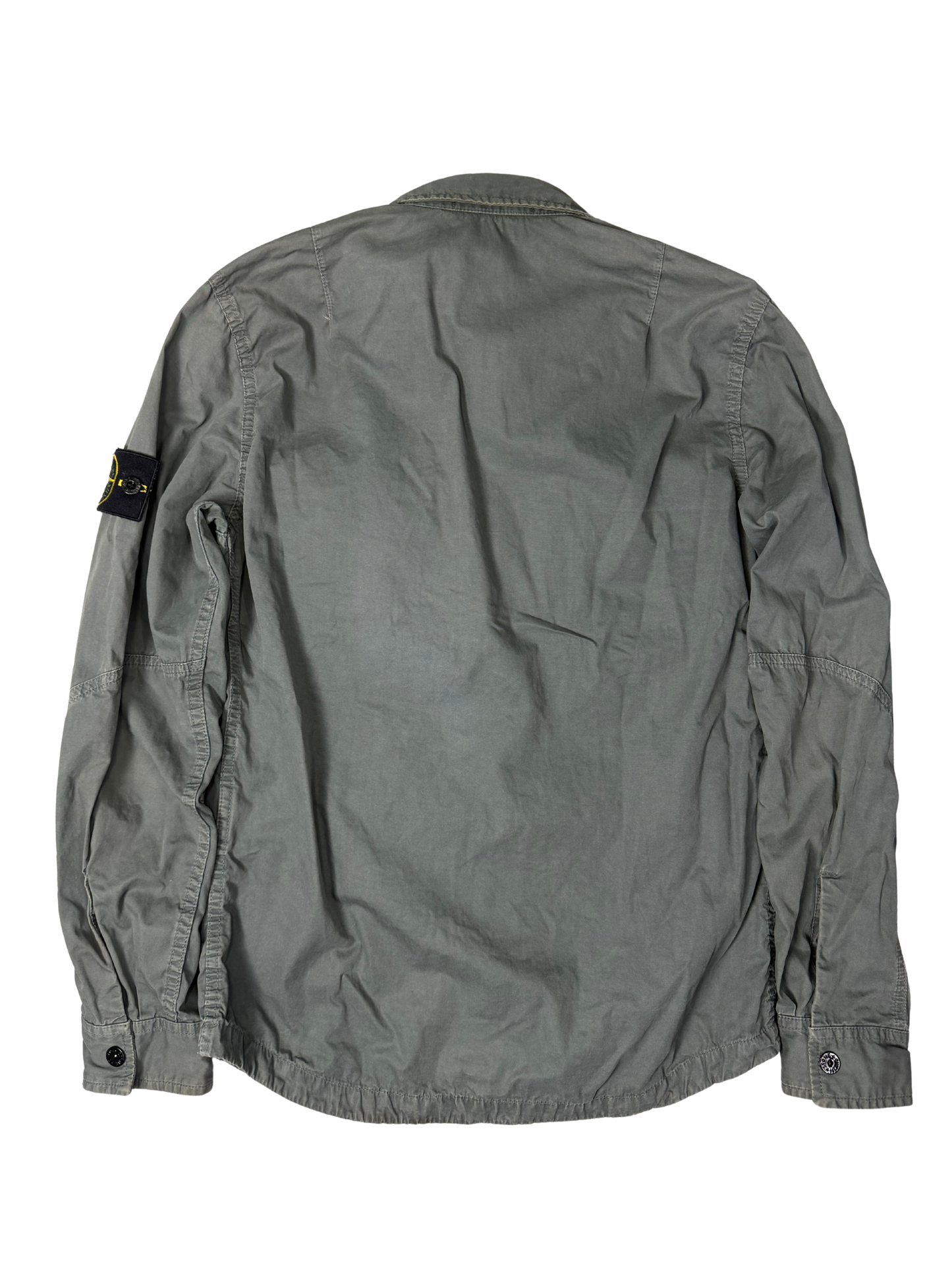 Stone Island The Garment Dyed Twin Pocket Overshirt Grey Taglia S