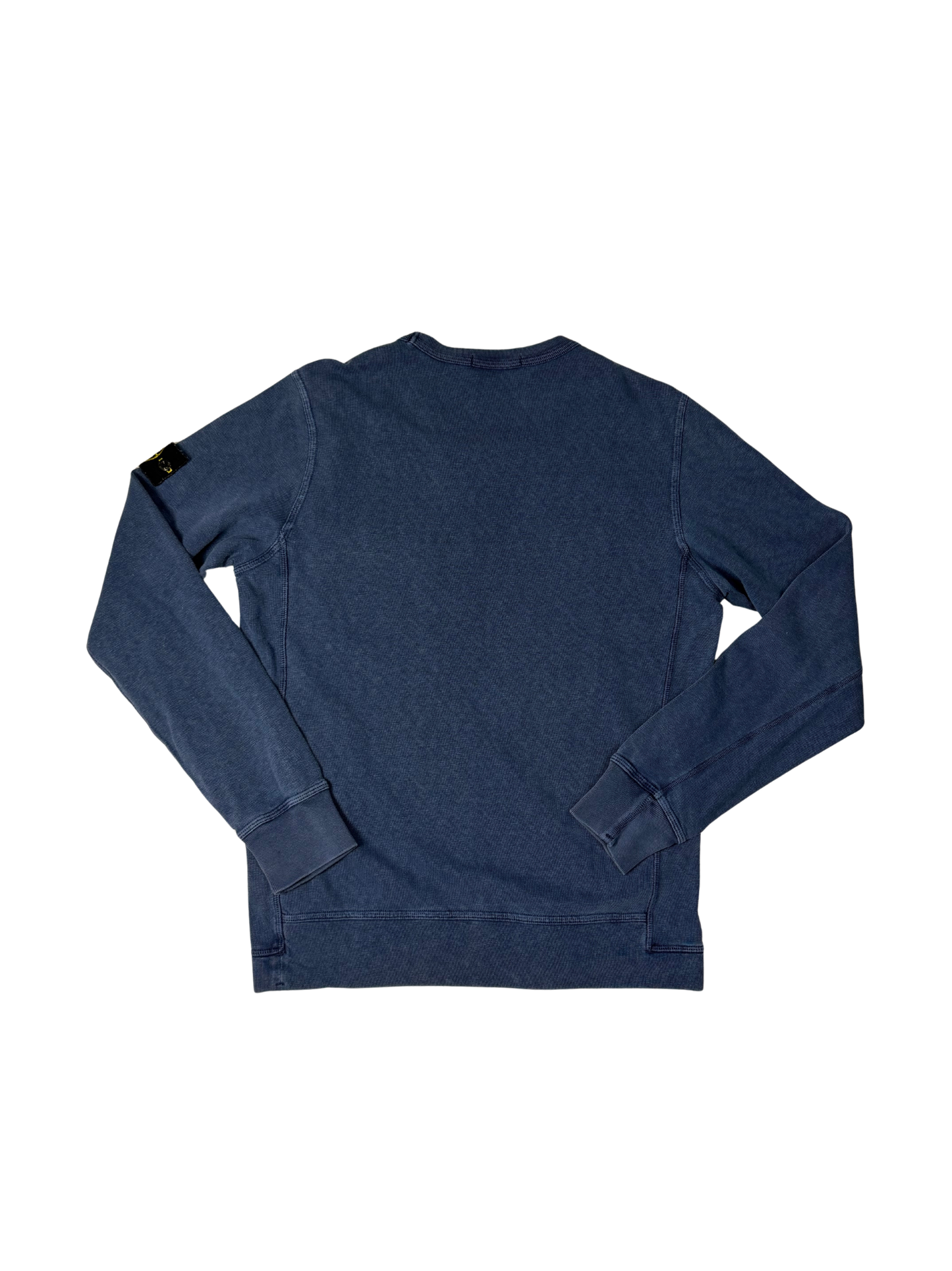 Stone Island Felpa Girocollo Con Tasca Frontale Blue Taglia M S/S 18