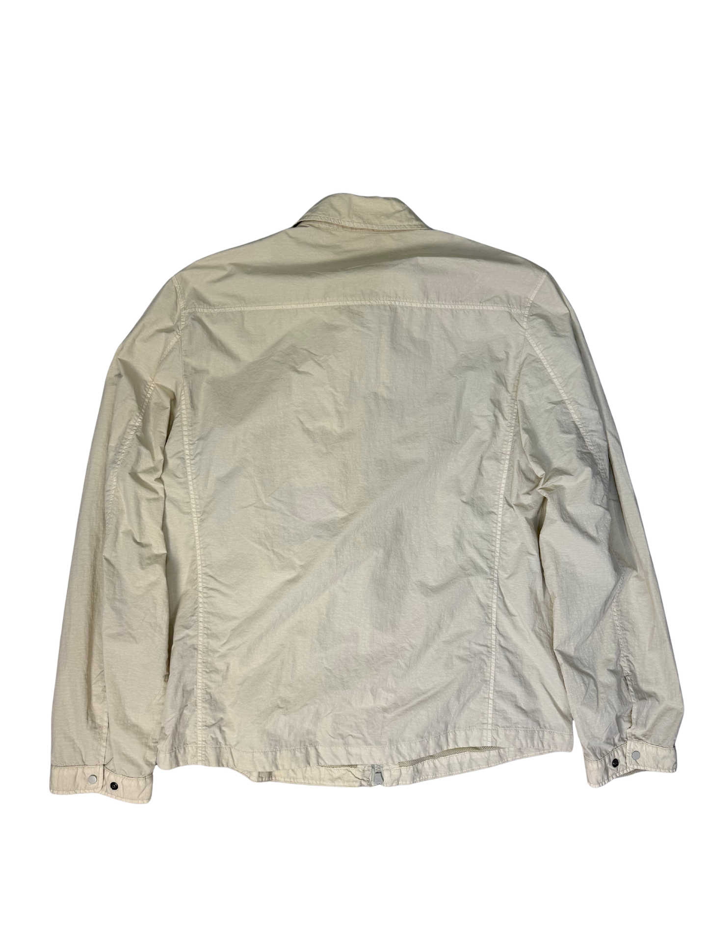 C.P.Company Overshirt Flatt Nylon Garment Dyeing Avorio