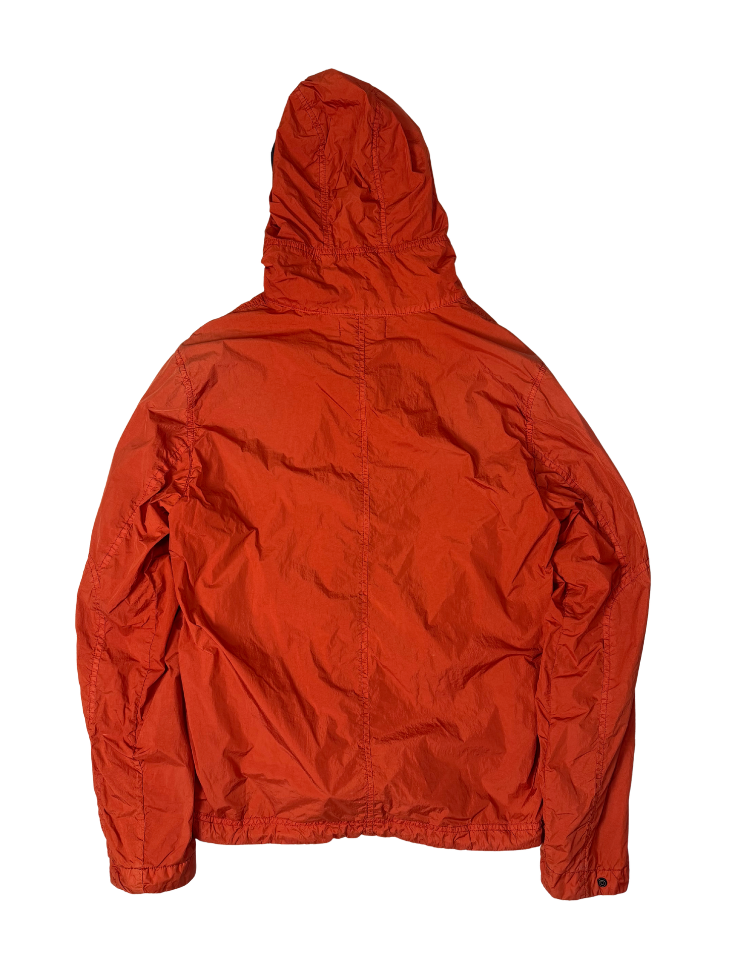 Stone Island Red Garment Dyed Crinkle Reps NY Jacket Taglia S