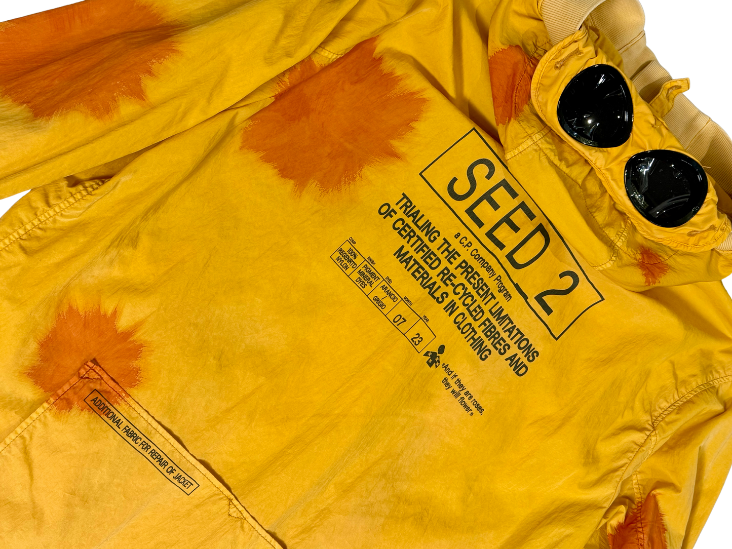 Cp Company Eco Chrome-R Seed 2 Painted Google Jacket taglia 48