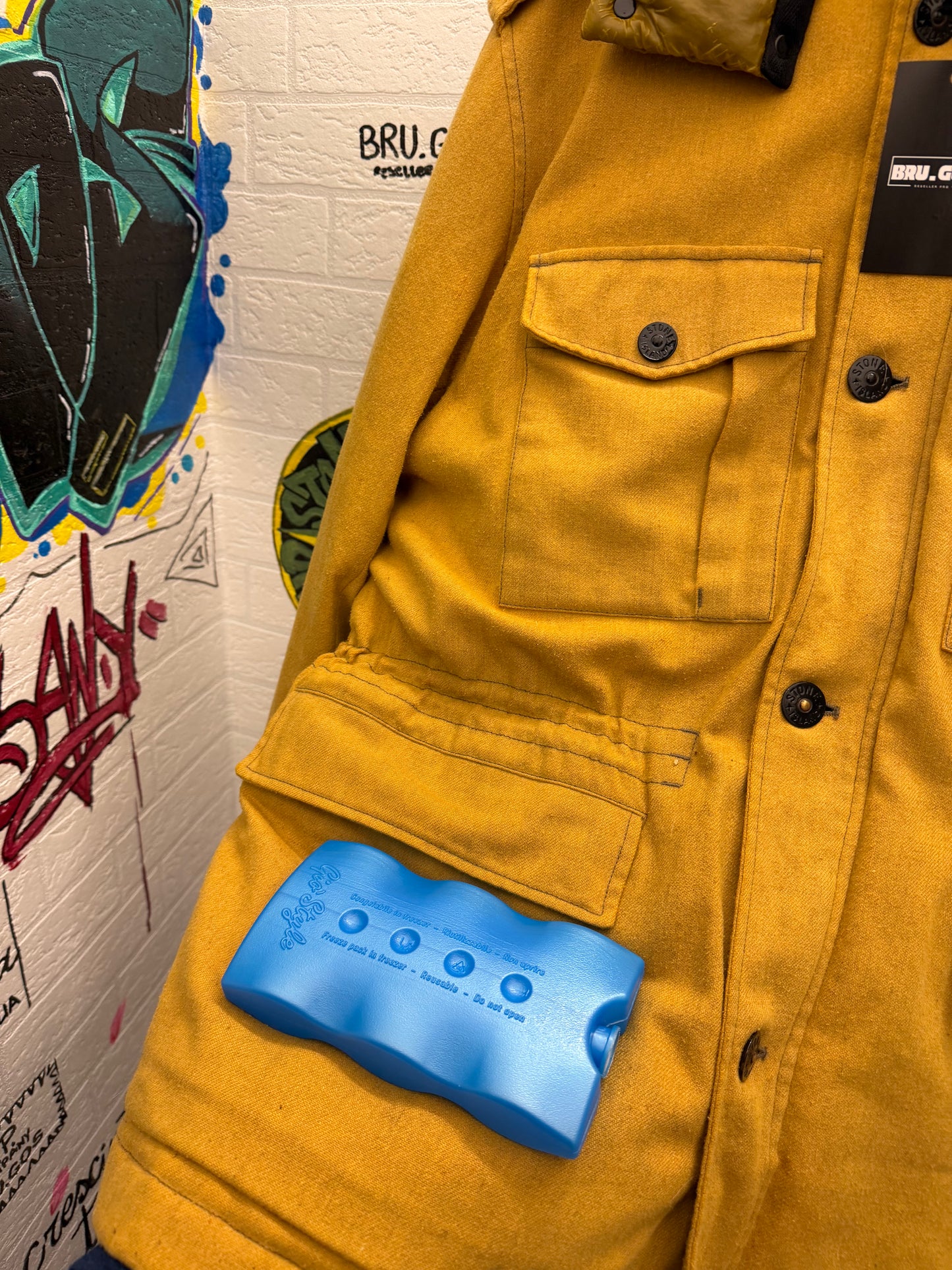 Stone Island Ice Jacket Wool Blend Taglia XXL