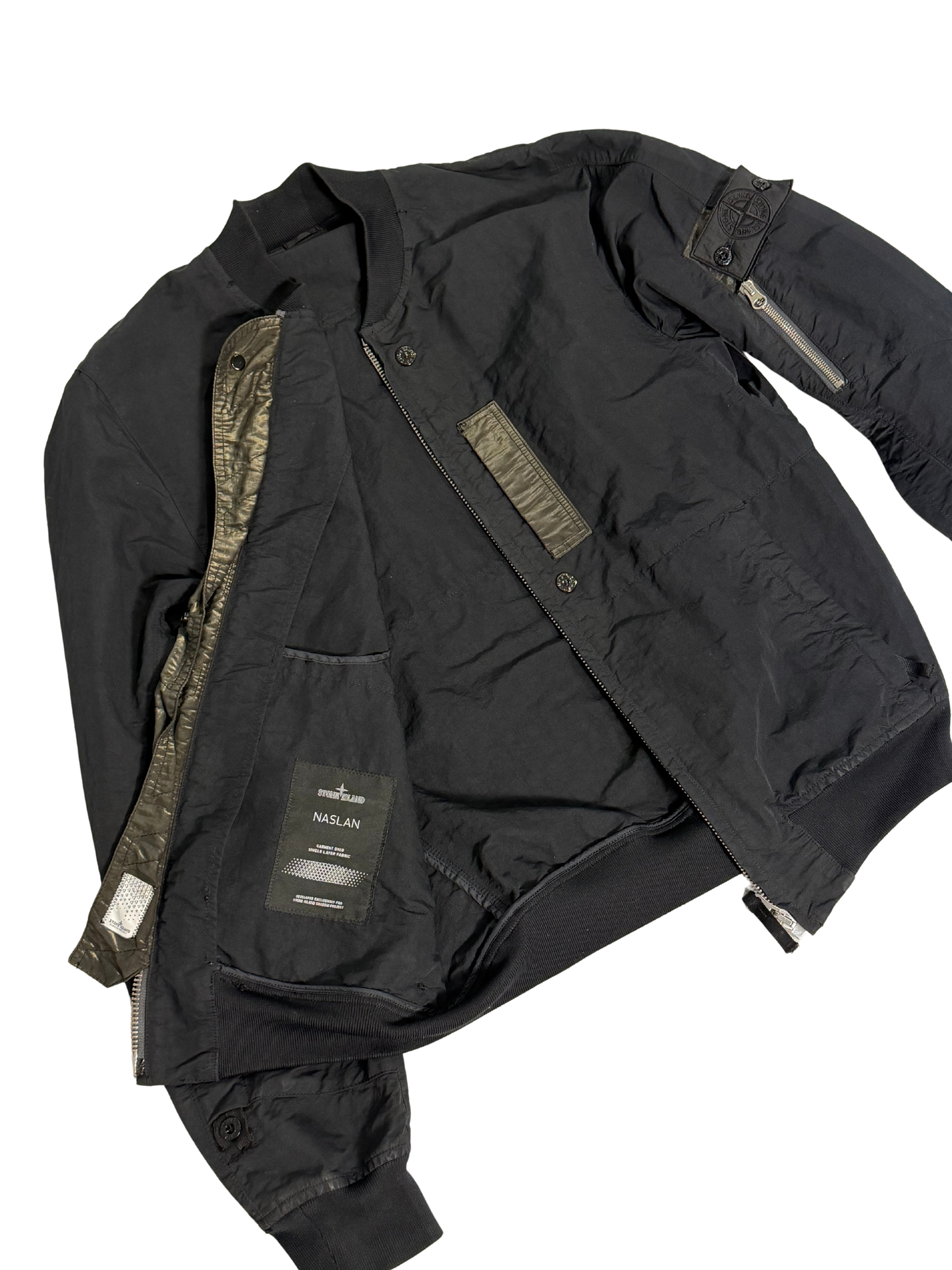 Stone Island Shadow Project Naslan Garment Dyed Bomber Jacket Taglia S