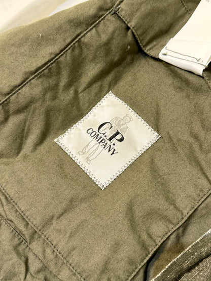 C.P. Company Green Plated Linen military issue tender Taglia L/XL