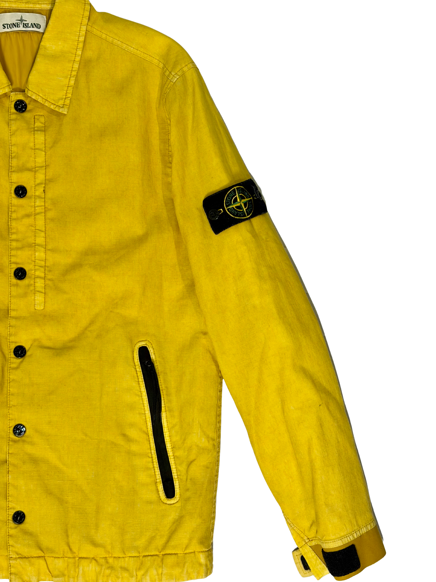 Stone Island Jacket Yellow Lino Resinato Quilted-Tc A/W 2019