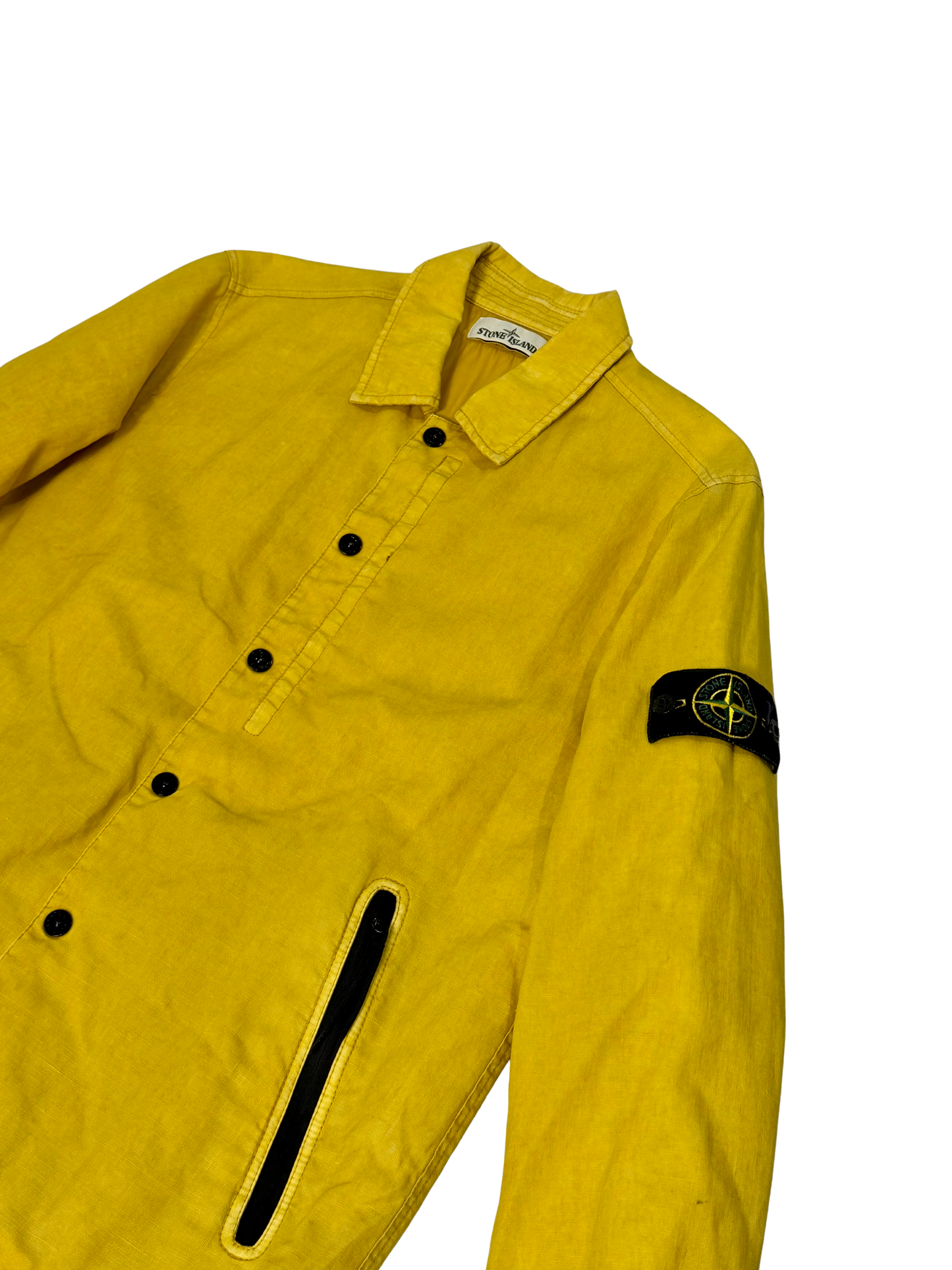 Stone Island Jacket Yellow Lino Resinato Quilted-Tc A/W 2019