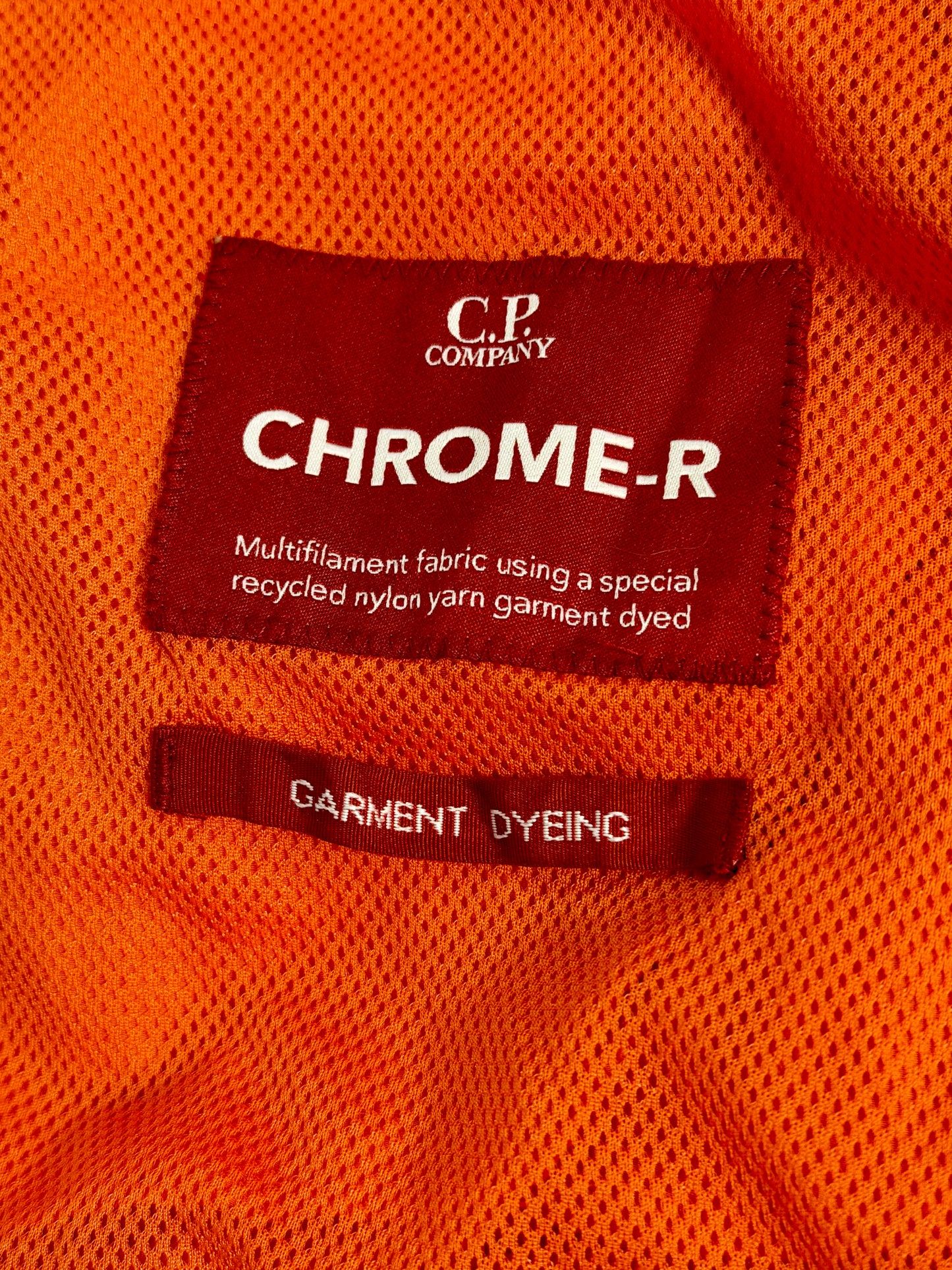Cp Company Chrome-R Goggle Jacket Orange Taglia S