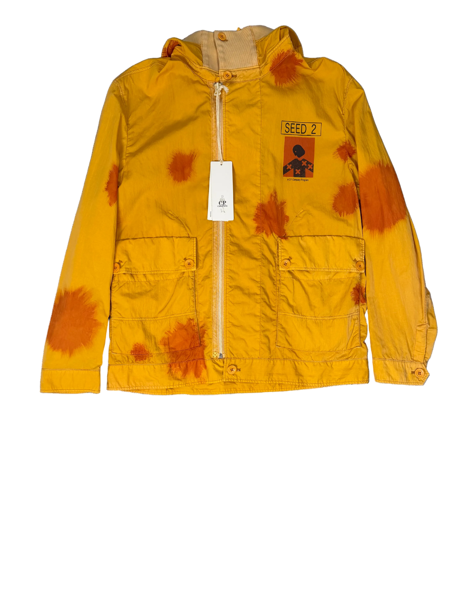 Cp Company Eco Chrome-R Seed 2 Painted Google Jacket taglia 48