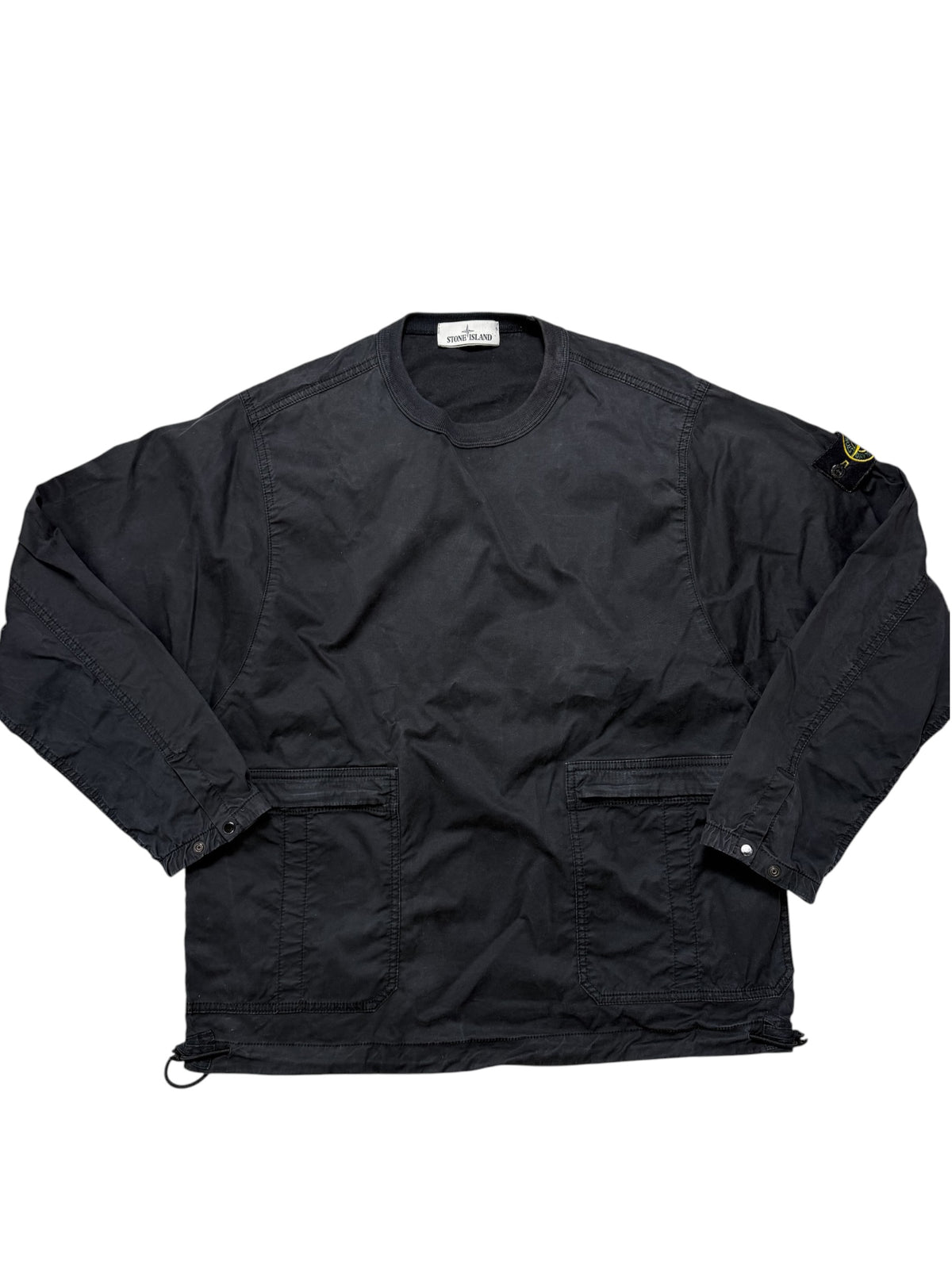 Stone Island 2021 Felpa Cargo In Cotone Spazzolato Taglia S