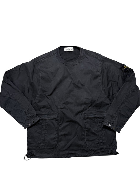 Stone Island 2021 Felpa Cargo In Cotone Spazzolato Taglia S