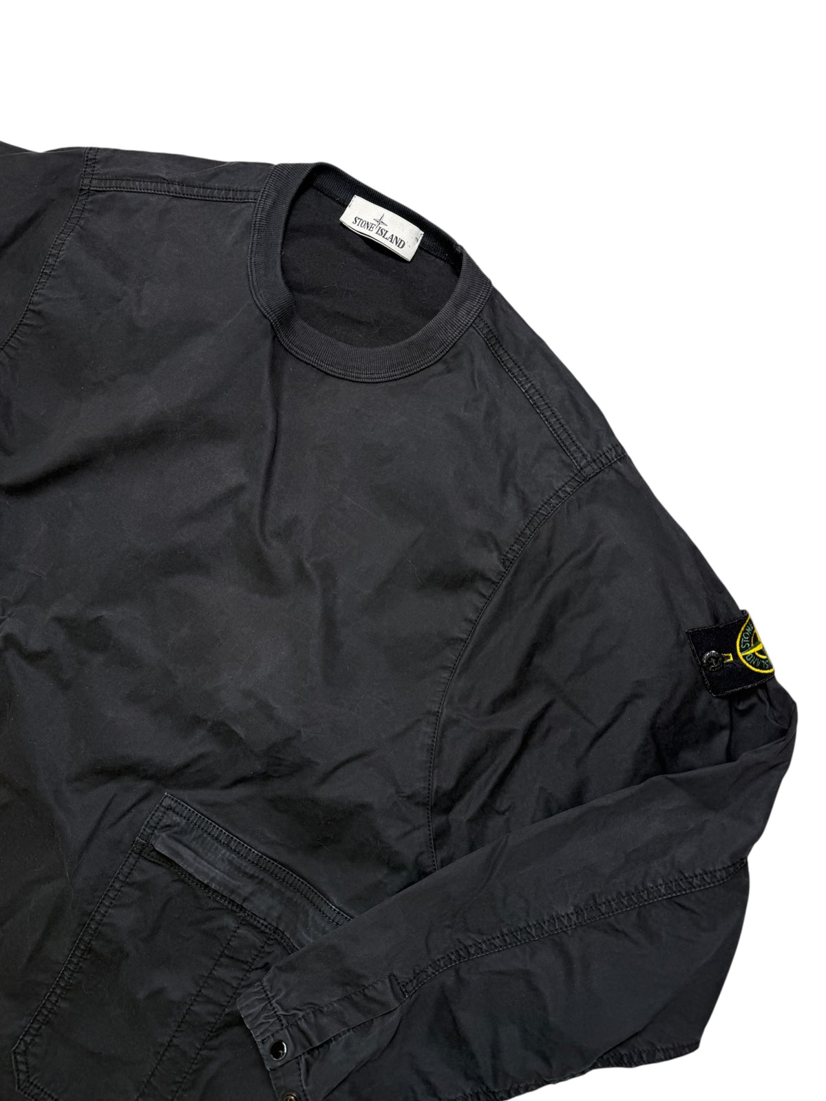 Stone Island 2021 Felpa Cargo In Cotone Spazzolato Taglia S