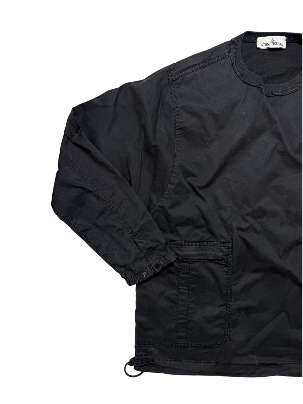 Stone Island 2021 Felpa Cargo In Cotone Spazzolato Taglia S
