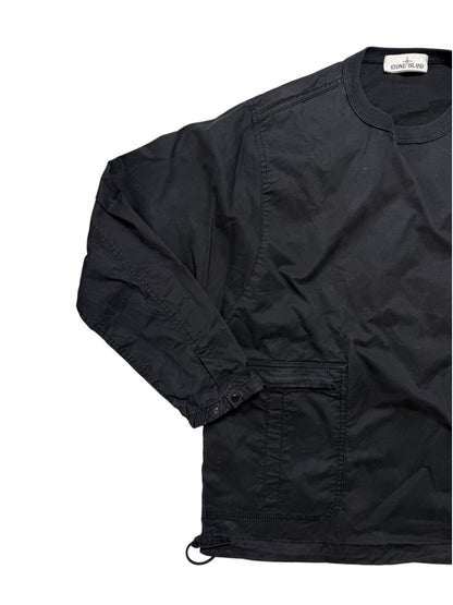 Stone Island 2021 Felpa Cargo In Cotone Spazzolato Taglia S