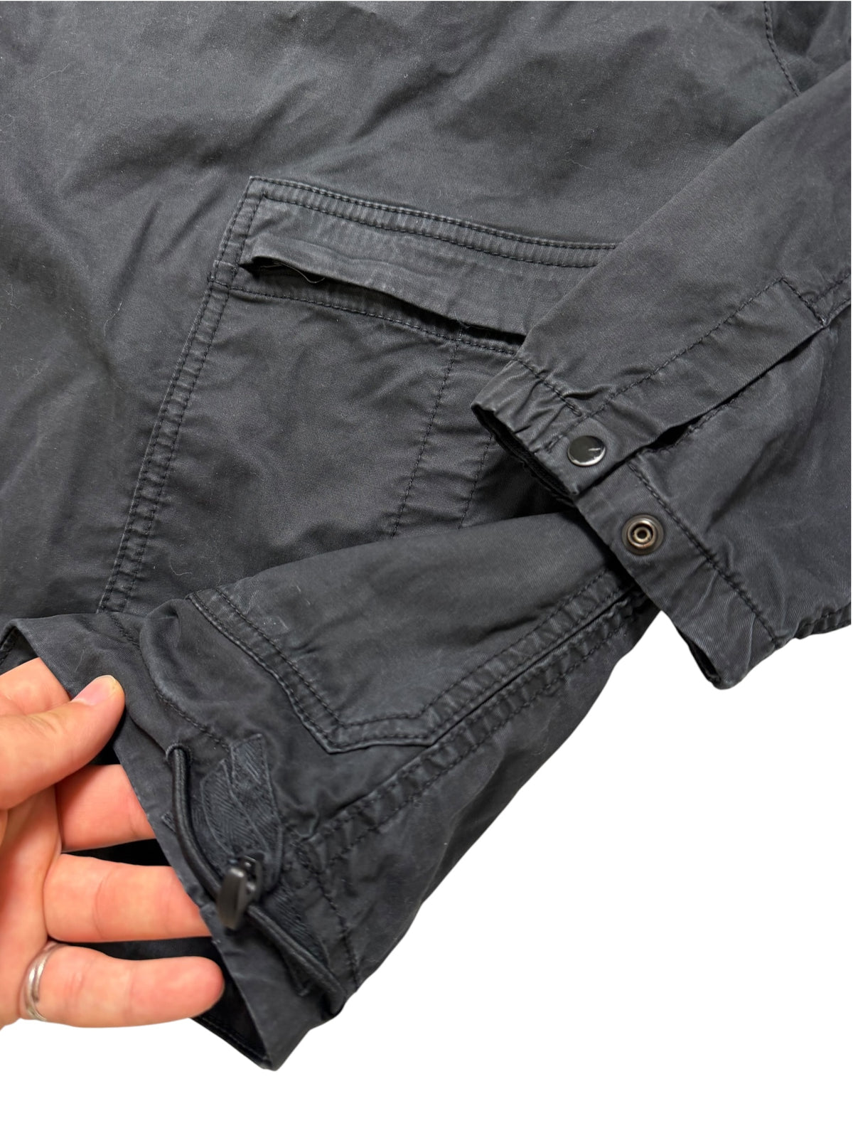 Stone Island 2021 Felpa Cargo In Cotone Spazzolato Taglia S