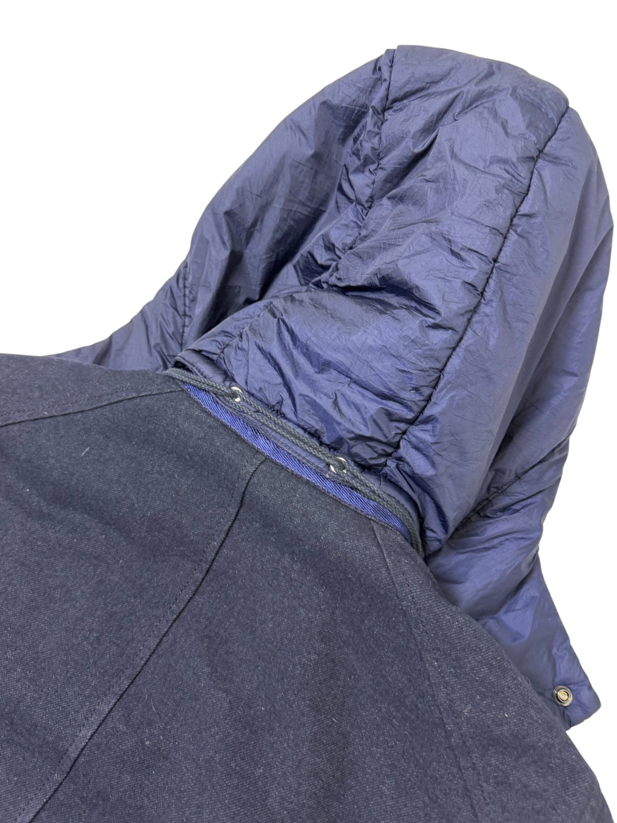Stone Island Saia Doppia Faccia Blu Navy Cappuccio Removibile Taglia L