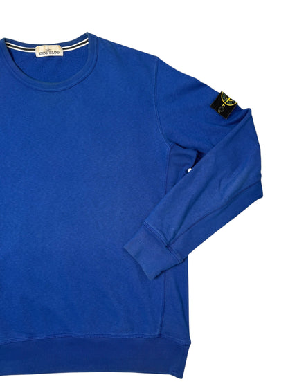 Stone Island Felpa Girocollo Classico Blu Taglia XXL