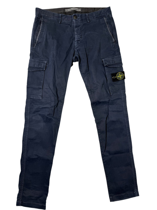 Stone Island Pantaloni Cargo Blu Navy Taglia W32