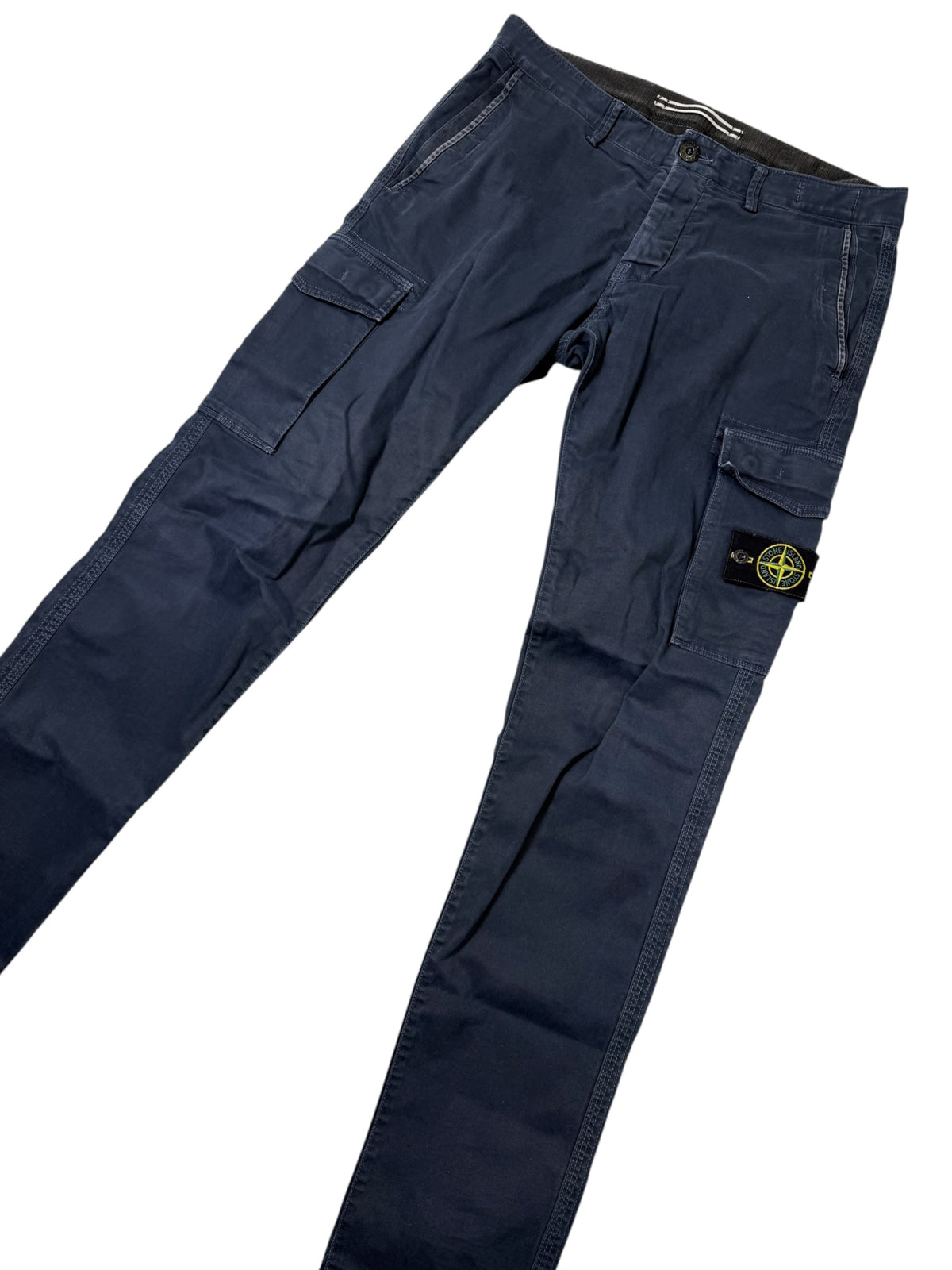 Stone Island Pantaloni Cargo Blu Navy Taglia W32