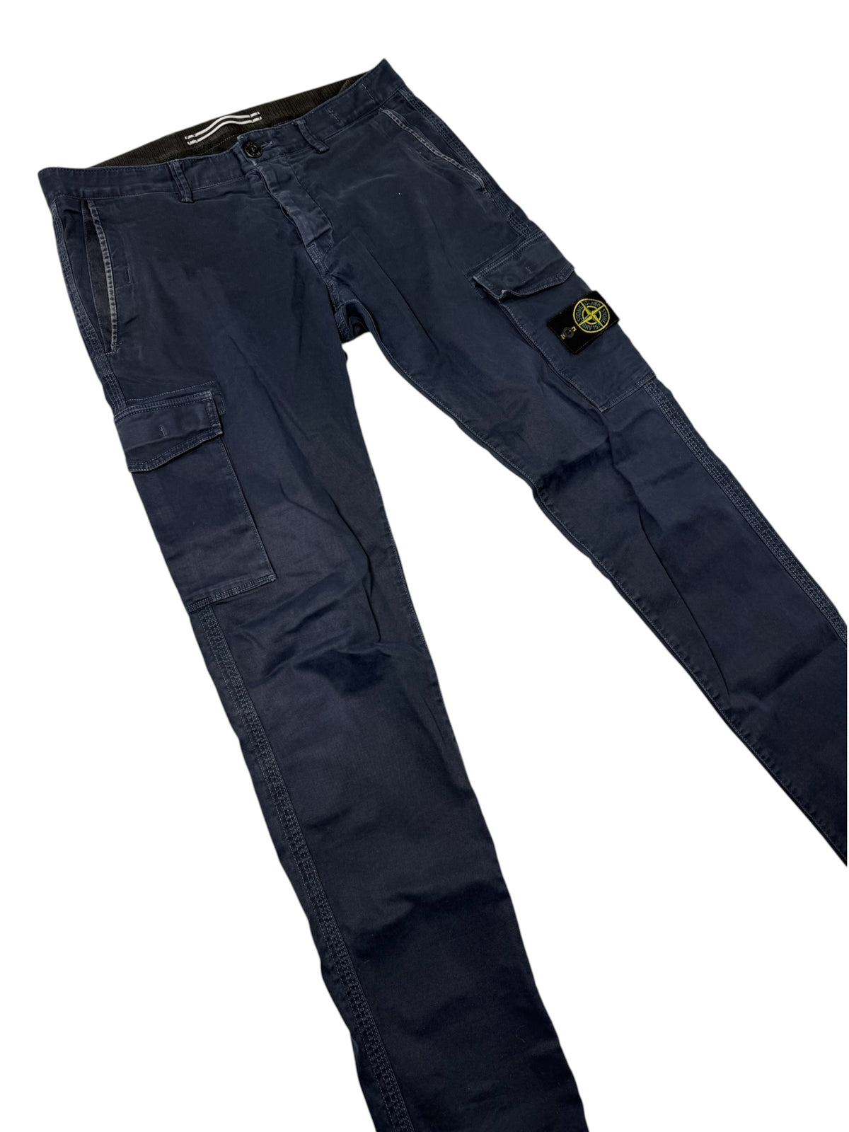 Stone Island Pantaloni Cargo Blu Navy Taglia W32