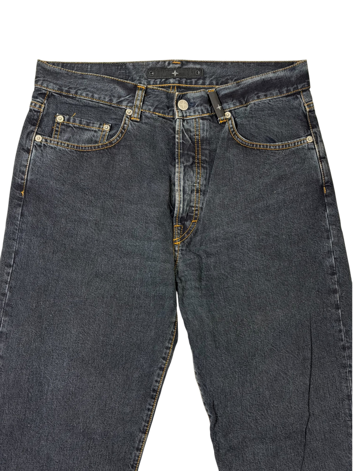 Stone Island Denim Black Jeans Taglia 33