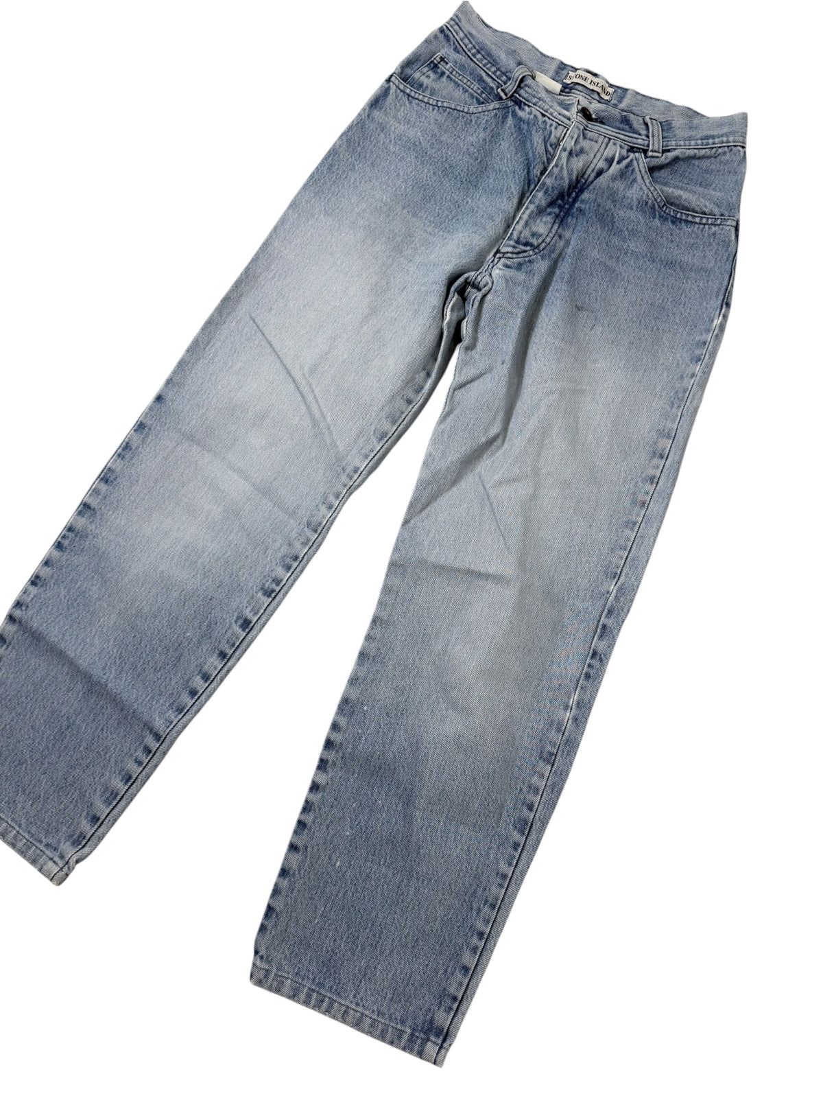 Stone Island Vintage Jeans Logo Ricamato Taglia XS