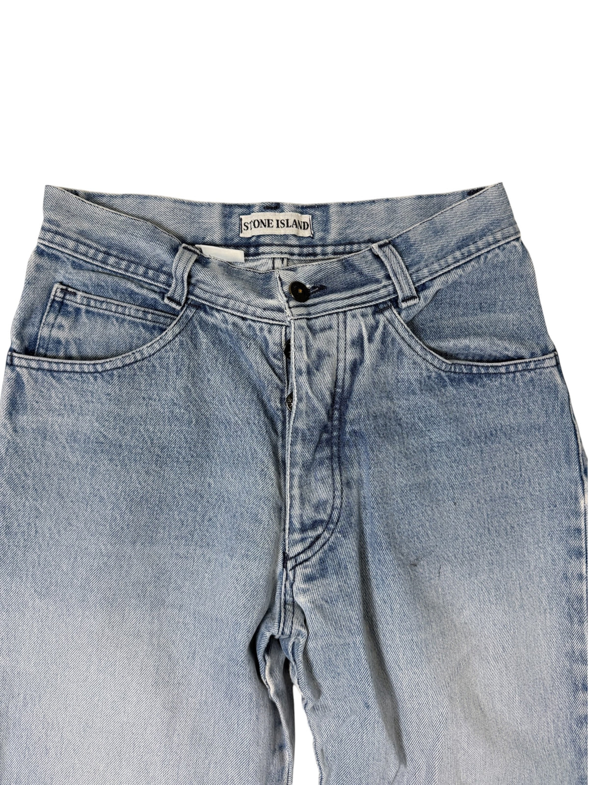 Stone Island Vintage Jeans Logo Ricamato Taglia XS