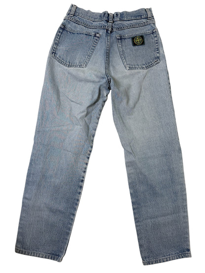 Stone Island Vintage Jeans Logo Ricamato Taglia XS