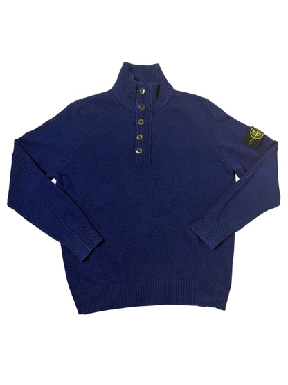 Stone Island 2013 Maglione a collo alto chiusura a zip e bottoni Taglia XXL