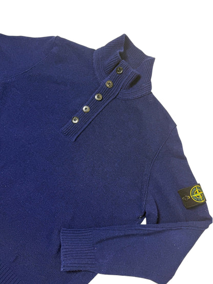 Stone Island 2013 Maglione a collo alto chiusura a zip e bottoni Taglia XXL