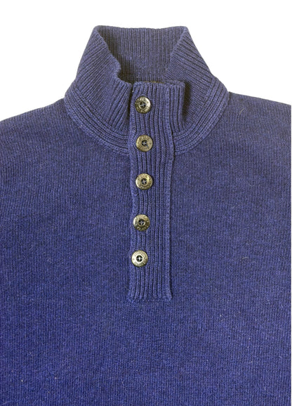 Stone Island 2013 Maglione a collo alto chiusura a zip e bottoni Taglia XXL