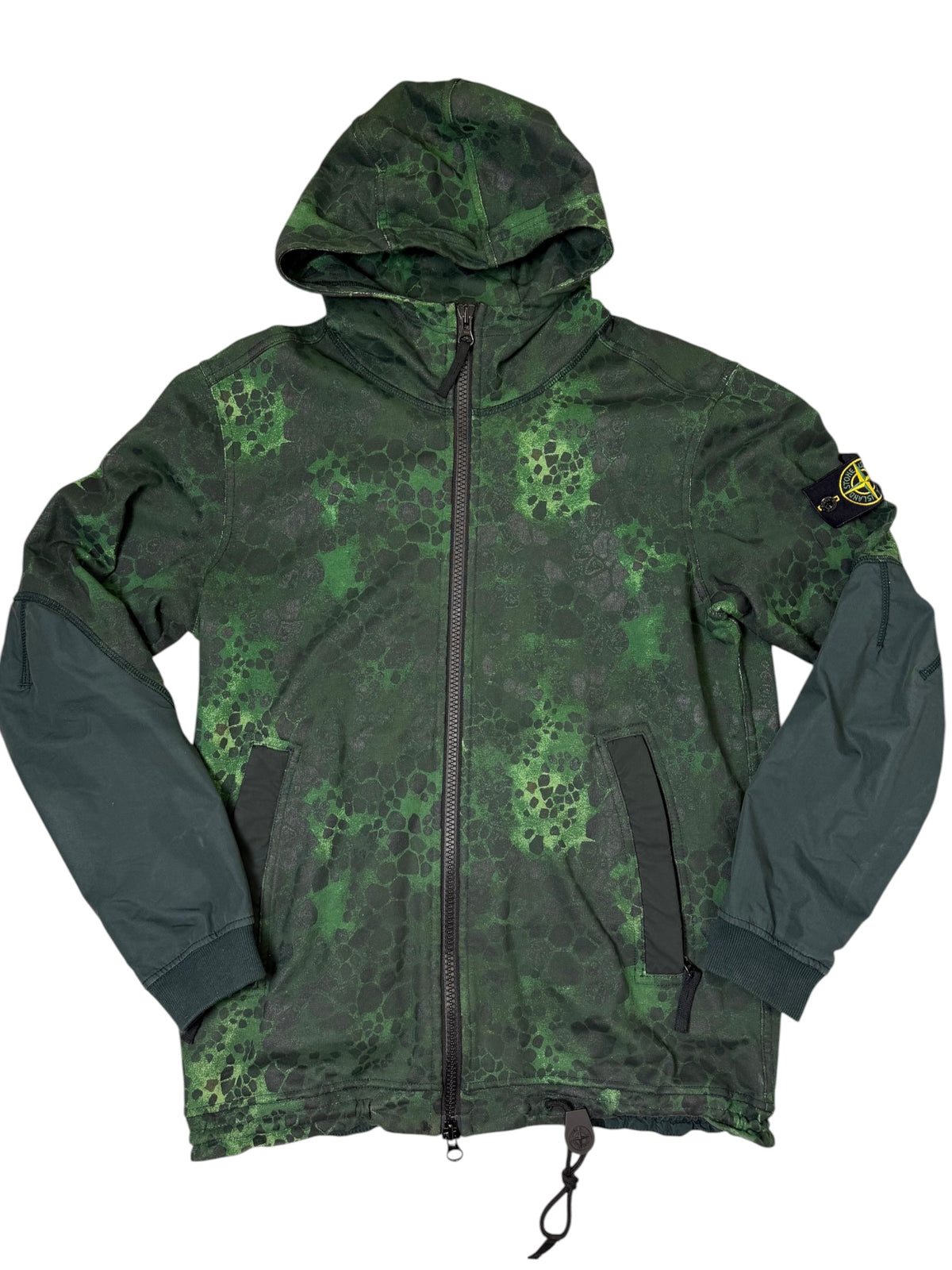 Stone Island S/S 2018 Felpa con cappuccio Alligator Camo Taglia L