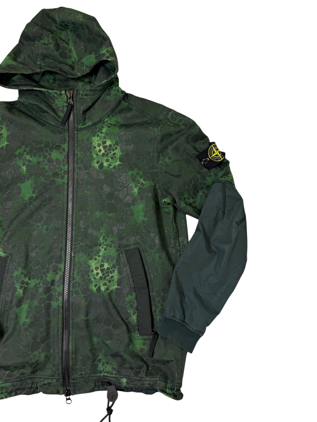 Stone Island S/S 2018 Felpa con cappuccio Alligator Camo Taglia L
