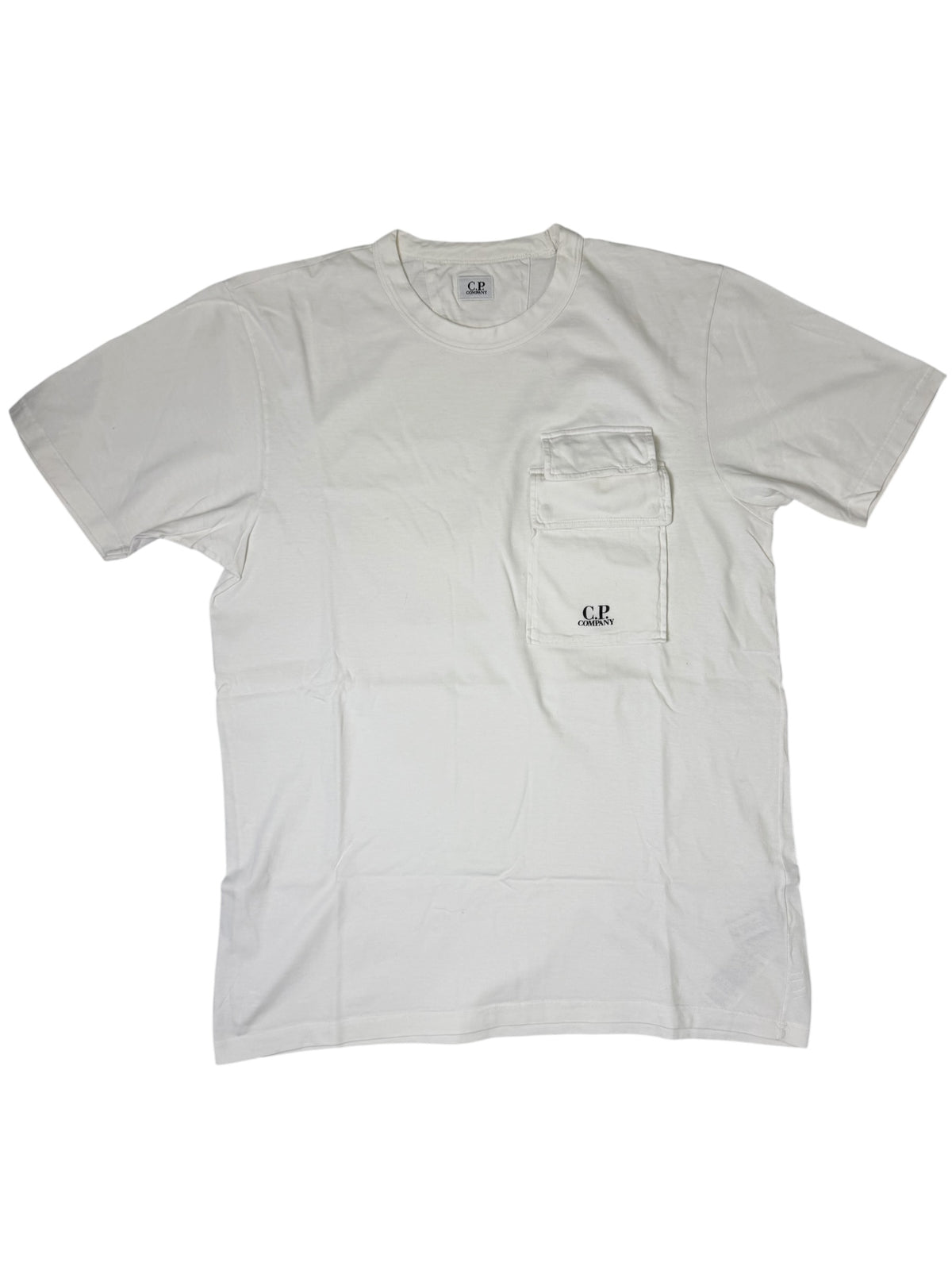 C.P.Company T-shirt Bianca con Taschino Frontale Taglia L