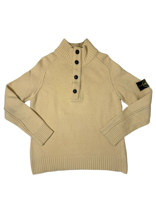 Stone Island 2006 Maglione Lana Collo alto chiusura a zip e bottoni Taglia M