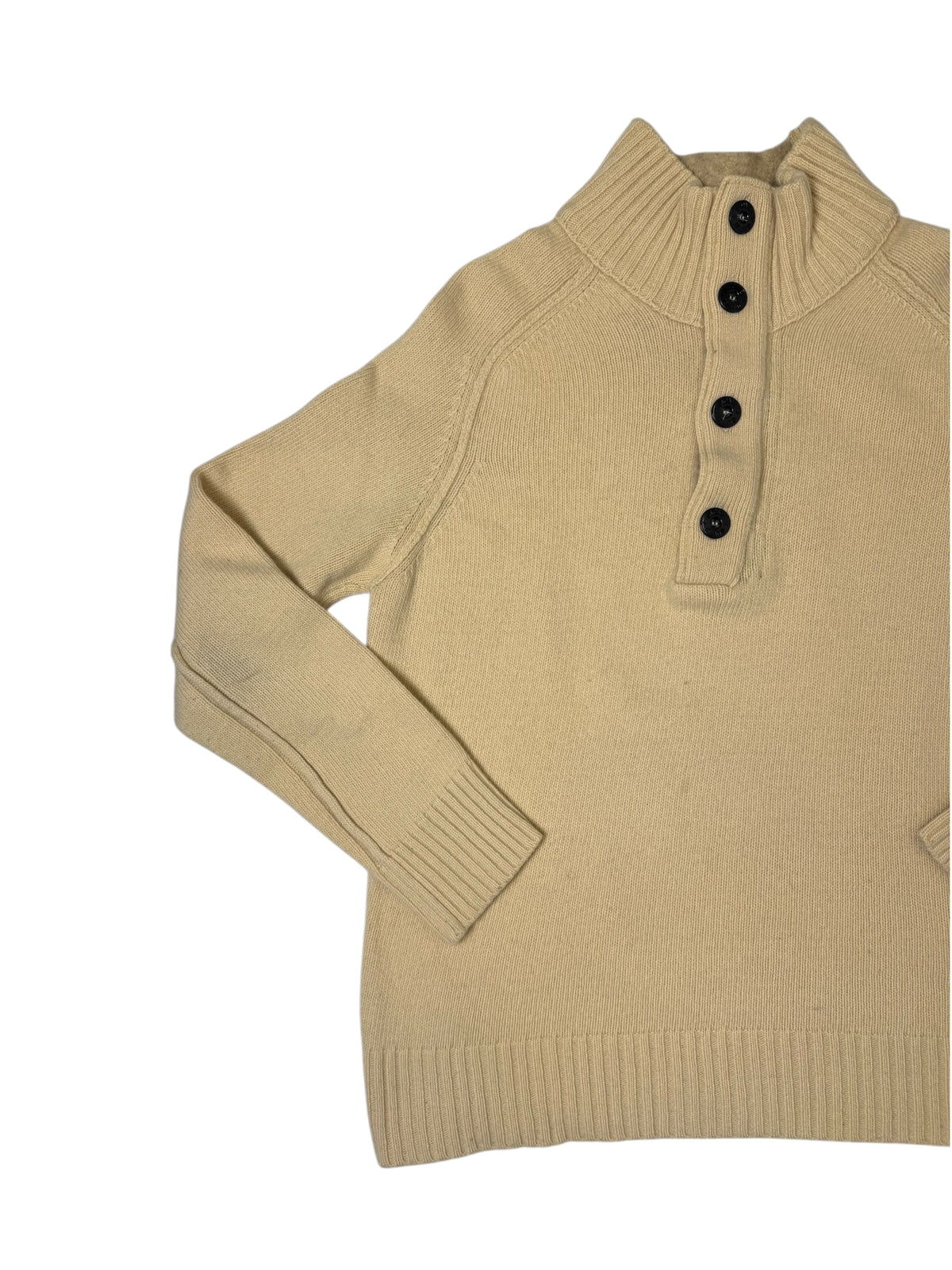 Stone Island 2006 Maglione Lana Collo alto chiusura a zip e bottoni Taglia M