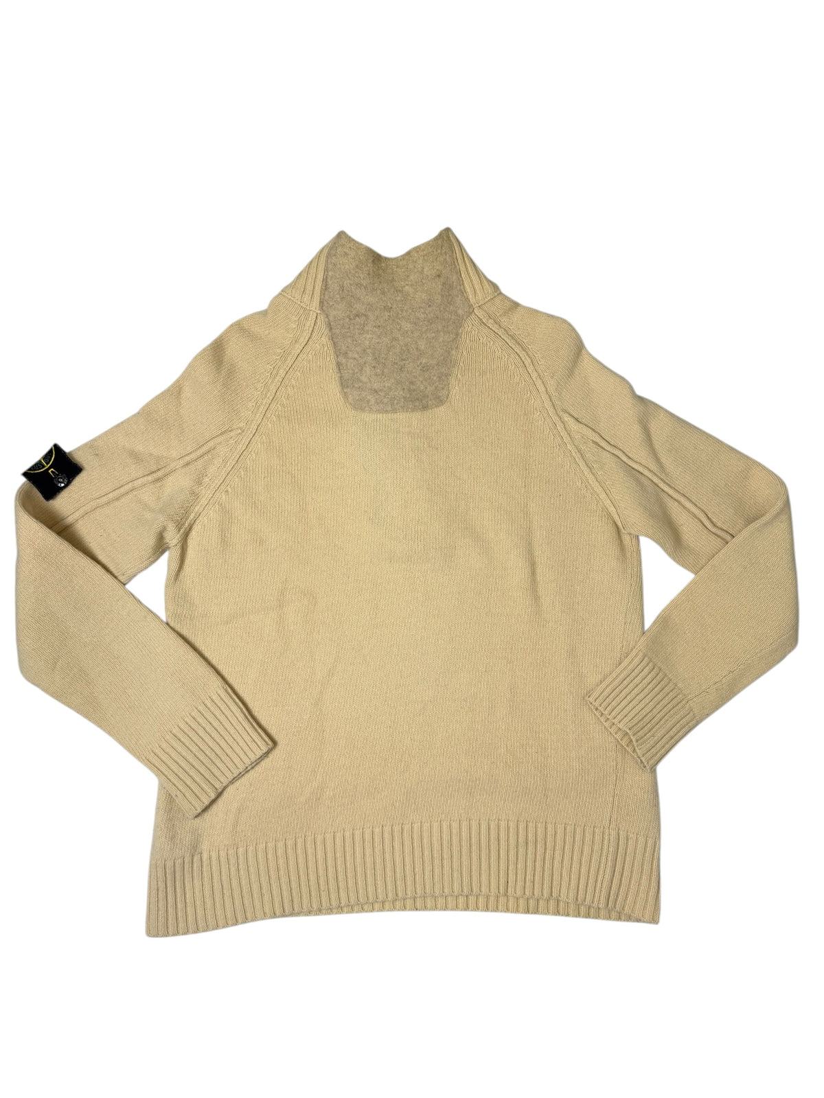 Stone Island 2006 Maglione Lana Collo alto chiusura a zip e bottoni Taglia M