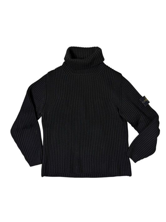 stone Island 2002 Vintage Maglione In 100% Lana Taglia M