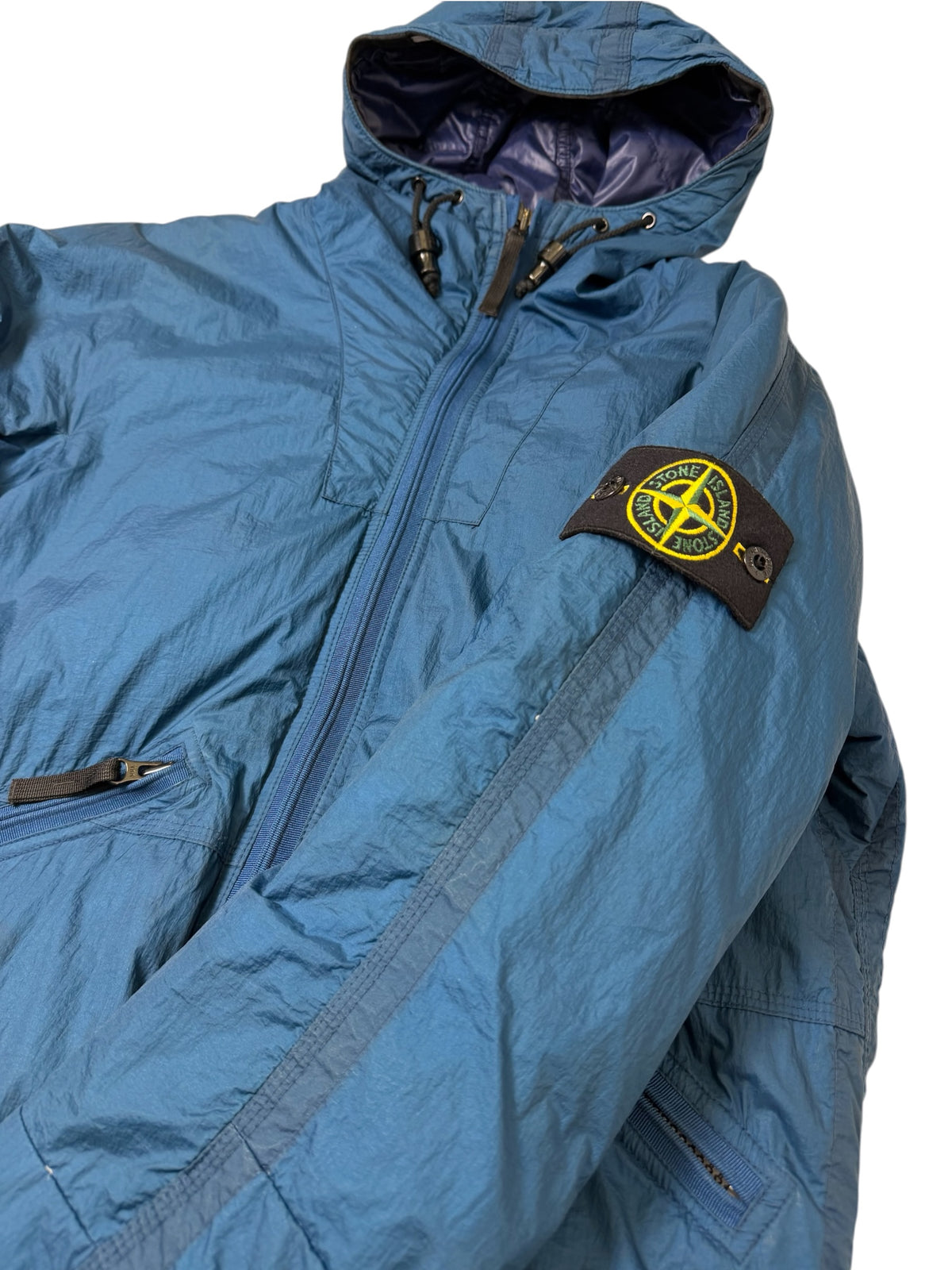 Stone Island 2009 Down Filled Padded Jacket Blu Taglia M