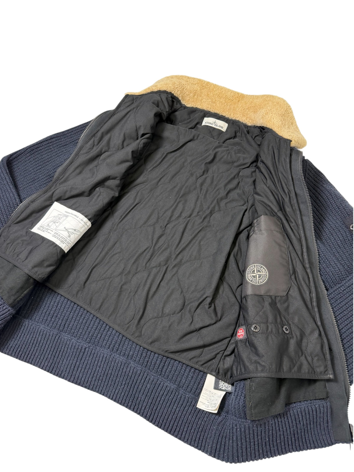 Stone Island 2014 President Jacket Interno staccabile imbottito e collo in montone Taglia L