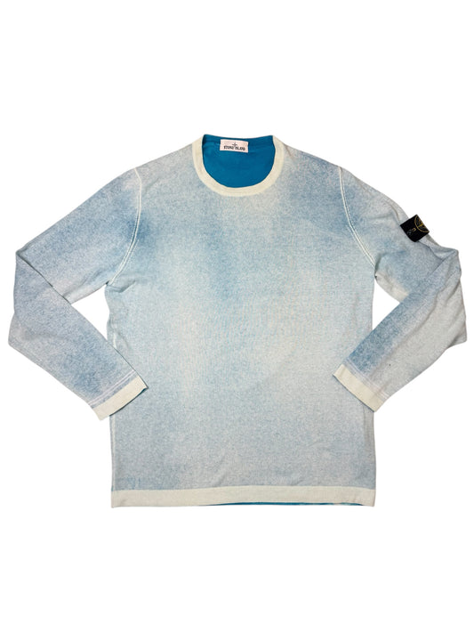 Stone Island 2018 Hand Sprayed Maglione leggero in Taglia XXL