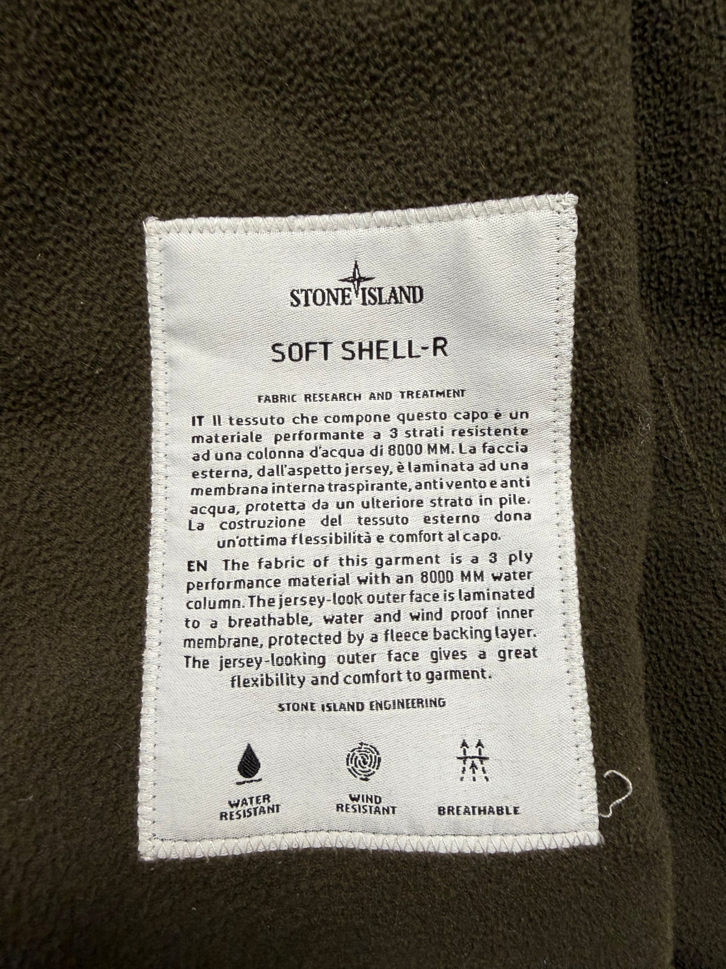 Stone Island Soft Shell-R Taglia L