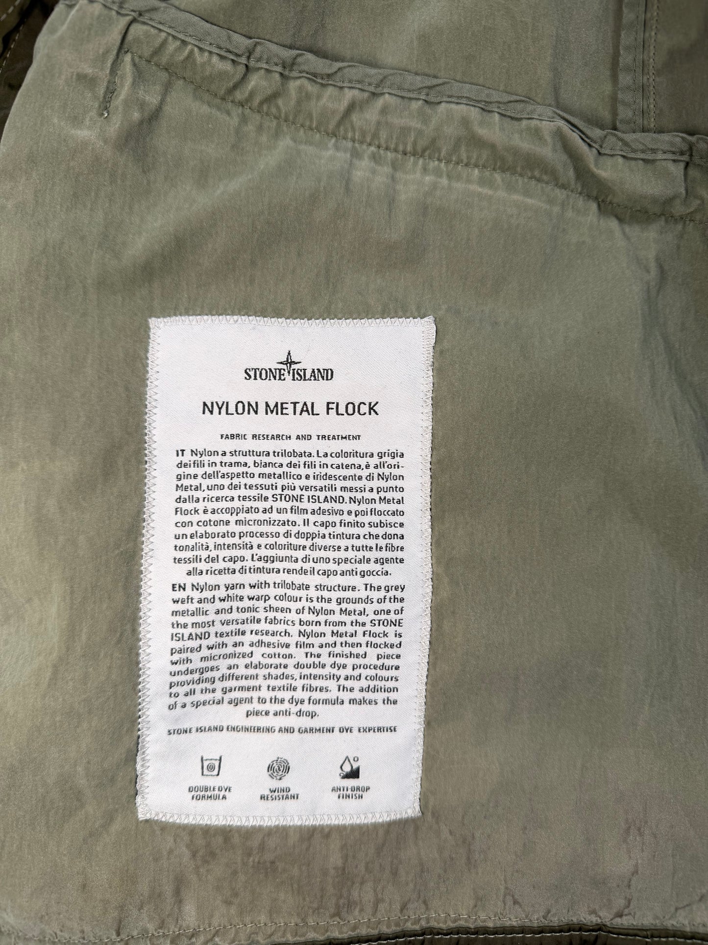 Stone Island Nylon Metal Flock Taglia M