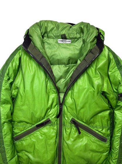 Stone Island Mesh Badge Down Puffer Jacket Taglia L Raro