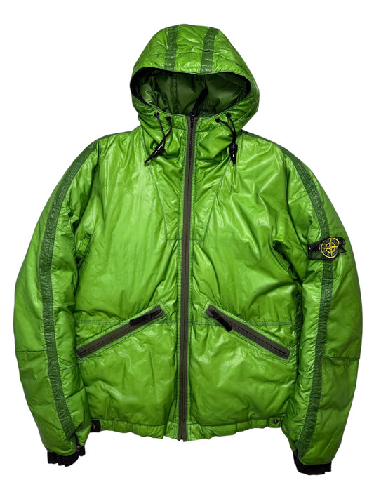 Stone Island Mesh Badge Down Puffer Jacket Taglia L Raro