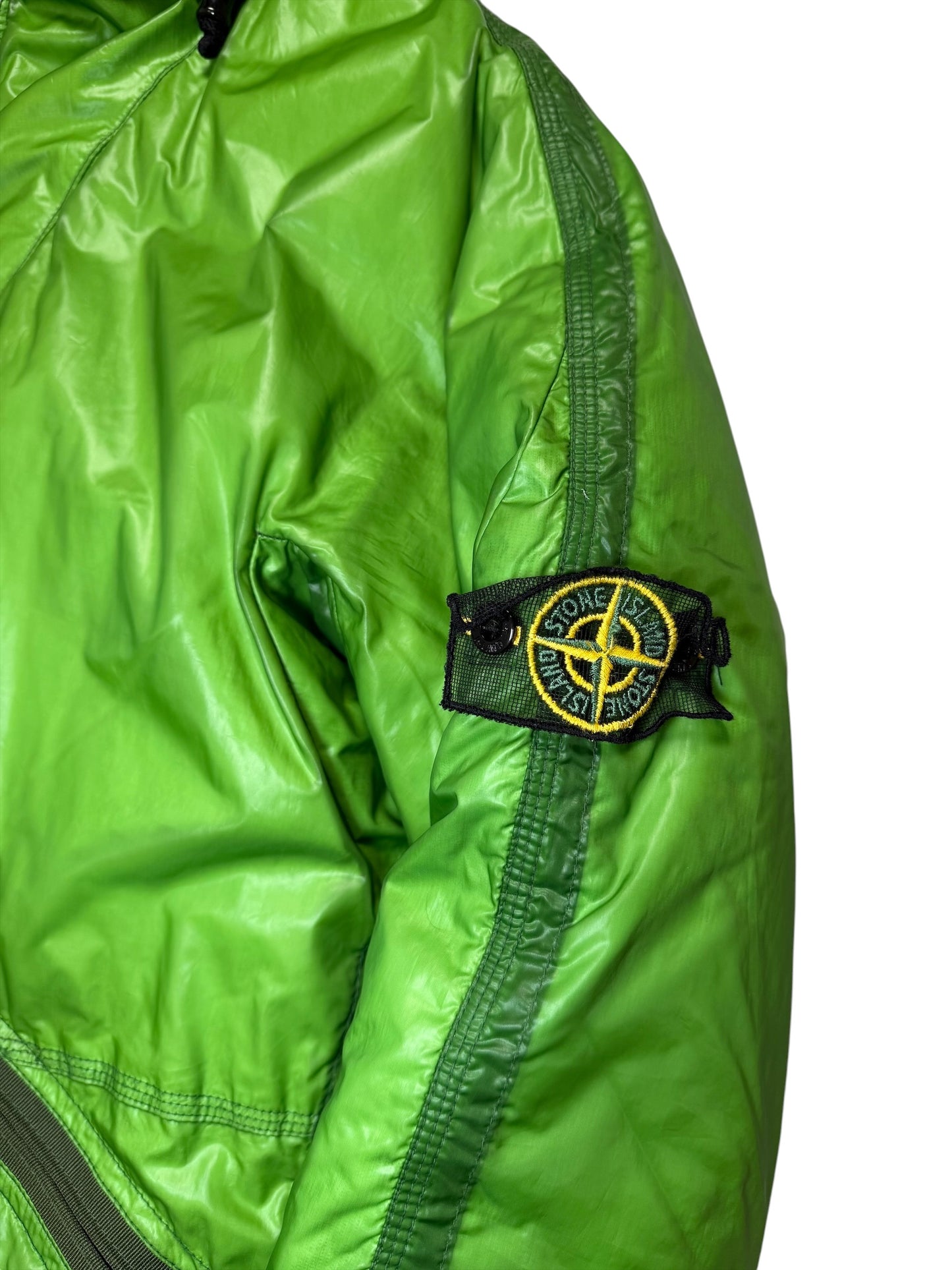 Stone Island Mesh Badge Down Puffer Jacket Taglia L Raro