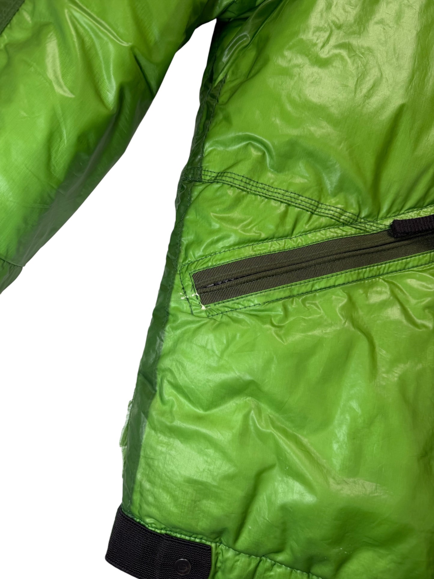 Stone Island Mesh Badge Down Puffer Jacket Taglia L Raro