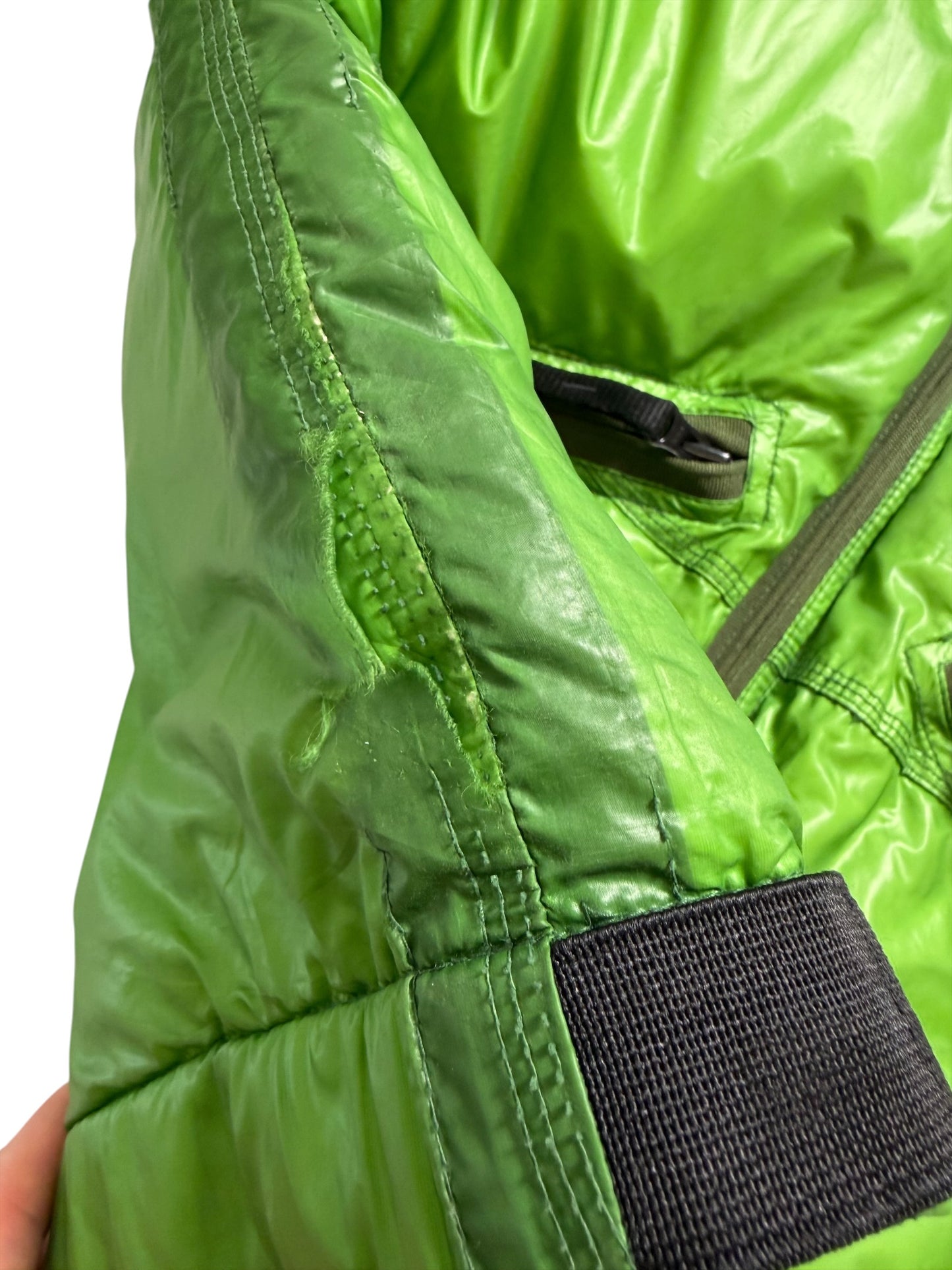 Stone Island Mesh Badge Down Puffer Jacket Taglia L Raro